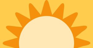 Graphic of rising sun